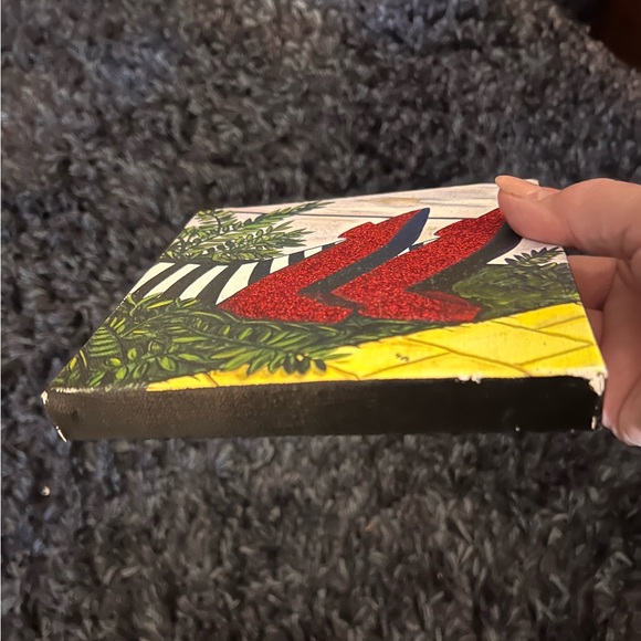 DOROTHY’S RUBY SLIPPERS WIZARD OF OZ SIGNED EMBELLISHED GICLEE ON CANVAS 6”x6” - Picture 15 of 15